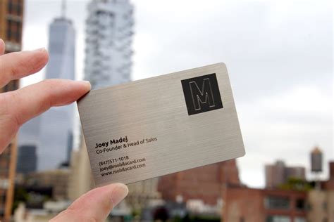 mobilo metal business cards